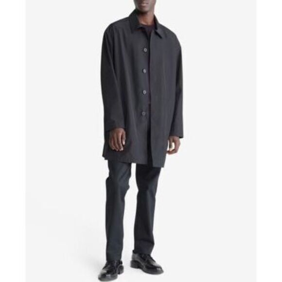 Calvin Klein Nylon Long Sleeves Car Coat